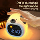 Animal Night Lights With Alarm Clock Sleeping Tapping Night Lamp