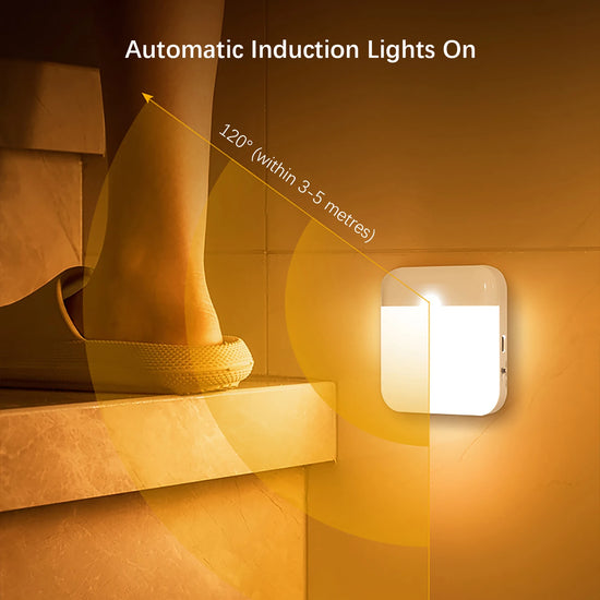 LED Wireless Night Light, Human Motion Sensor Lantern Rechargeable Wall Lamp