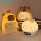 Animal Night Lights With Alarm Clock Sleeping Tapping Night Lamp