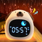 Animal Night Lights With Alarm Clock Sleeping Tapping Night Lamp
